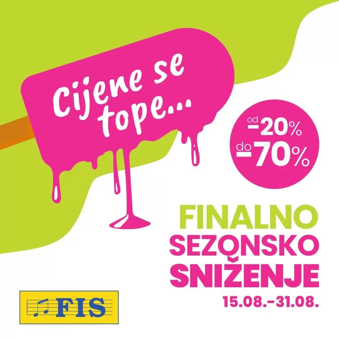 Fis snizenje. fis kupujte sa zadovoljstvom. fis akcija. popustvi. snizeno