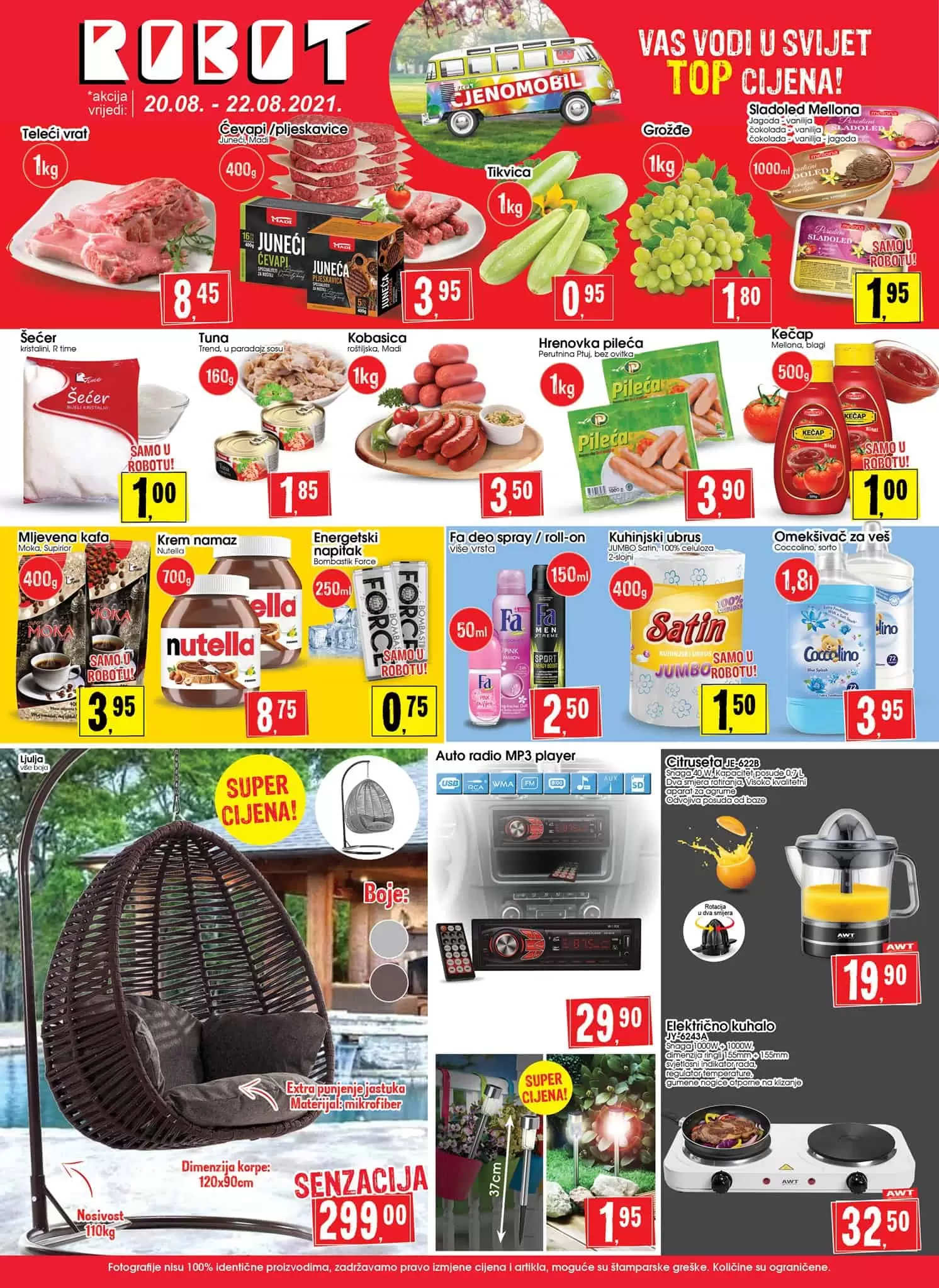 Robot akcijski katalog. snizenje. akcija. popust. snizeno.