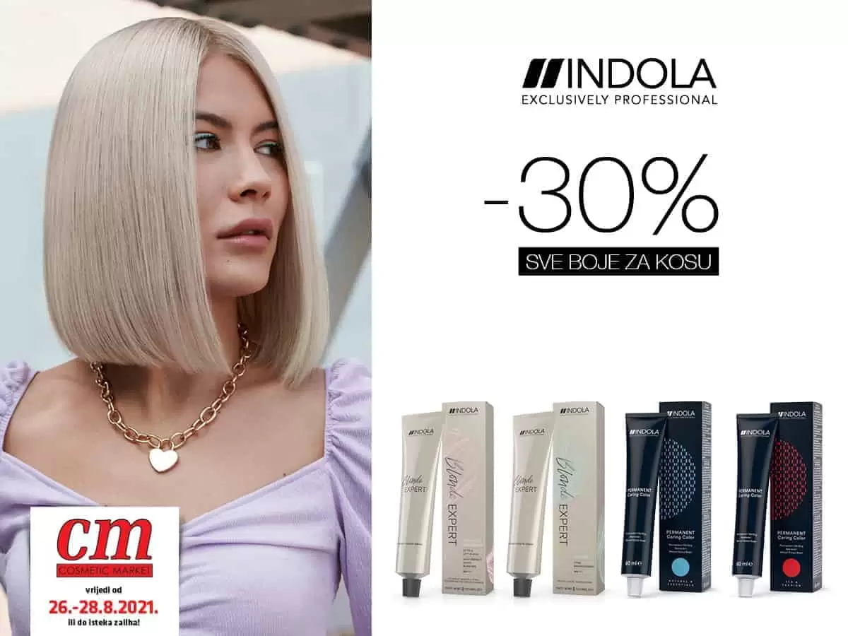Indola boje za kosu, snžene 30%?