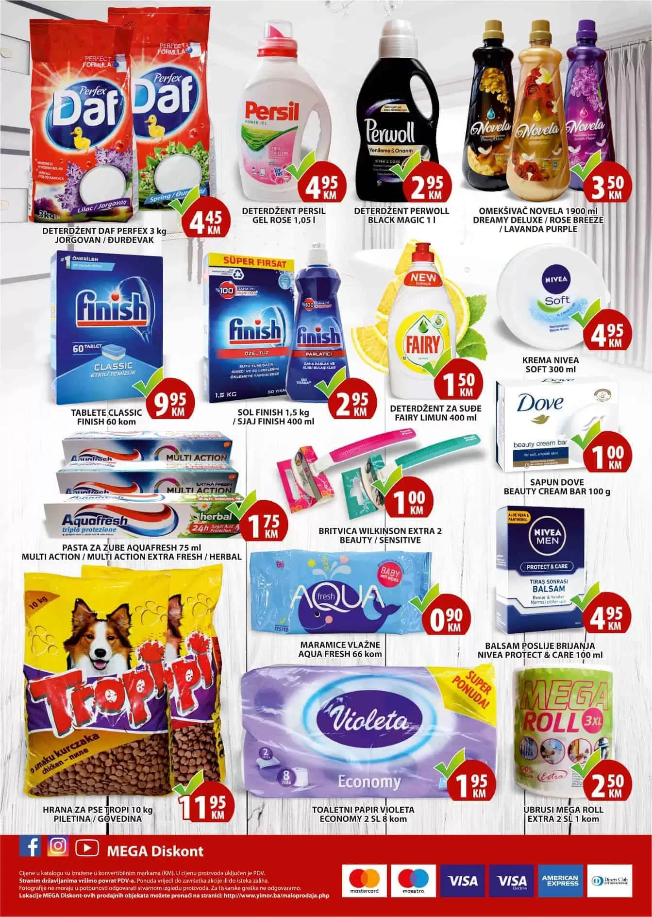 mega diskont super akcija. mega doskont snizenje. yimor super cijene. akcija. popusti. katalozi.  najbolje cijene bez dileme