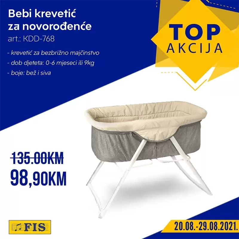 kolijevka za novorodjence, bebi krevetic, krevet za bebu