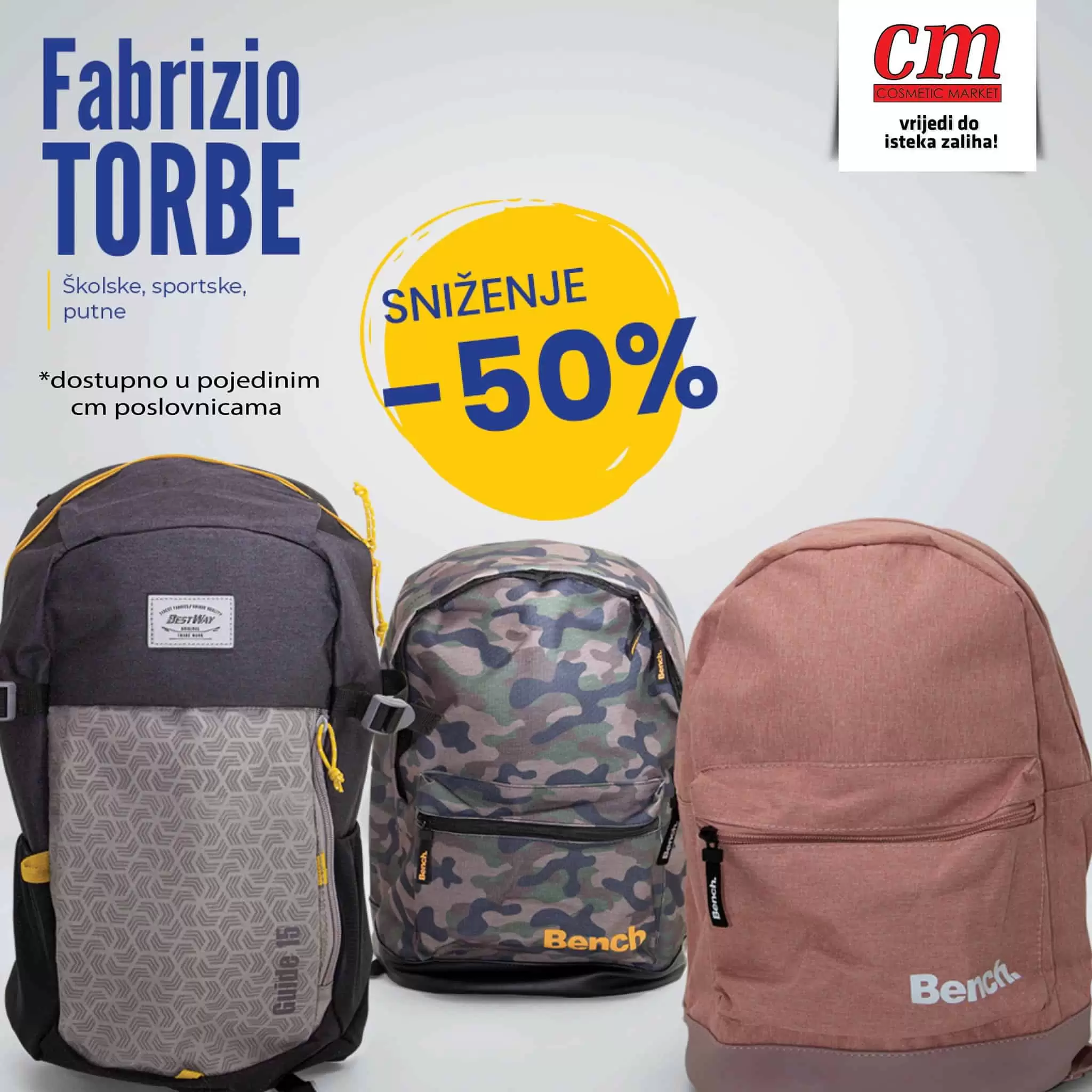 Fabrizio torbe snizene 50%!