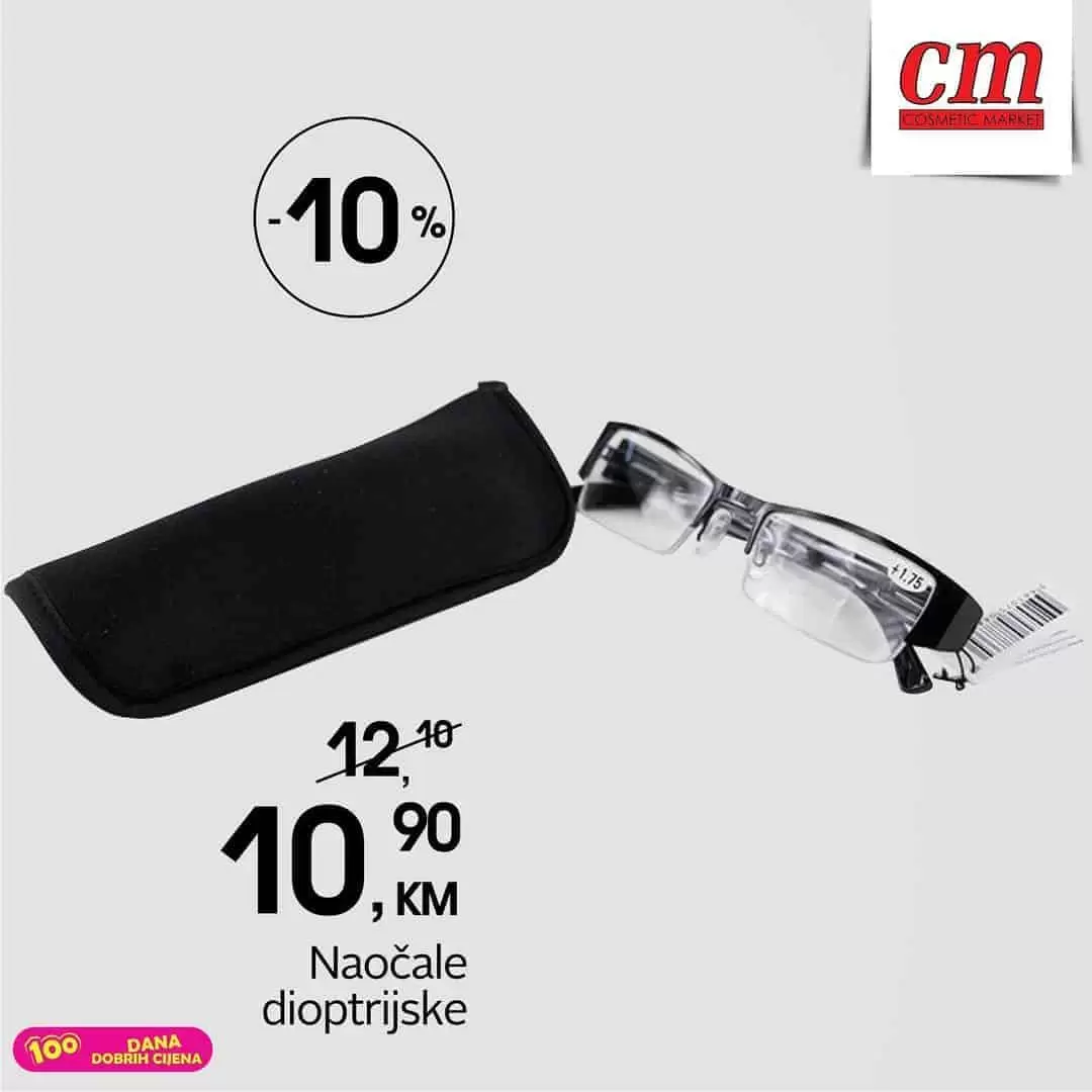 Ako kojim slučajem zatrebate dioptrijske naočale, neka sljedeća stanica bude cm. "Because four eyes are better than two."