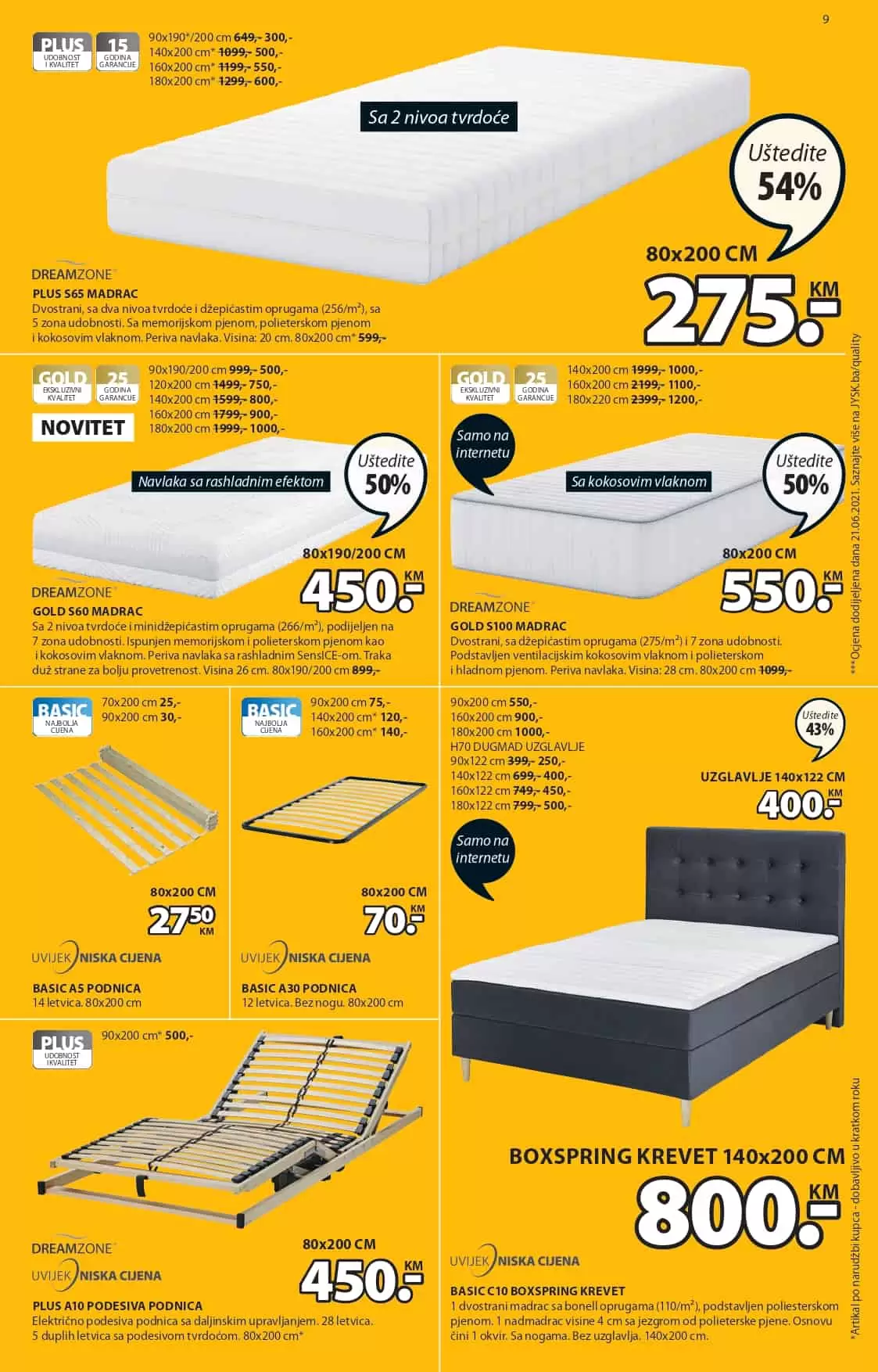 JYSK akcijski katalog. snizenje. popust. akcija. popusti. online kupovina. covid 19. korona virus. 