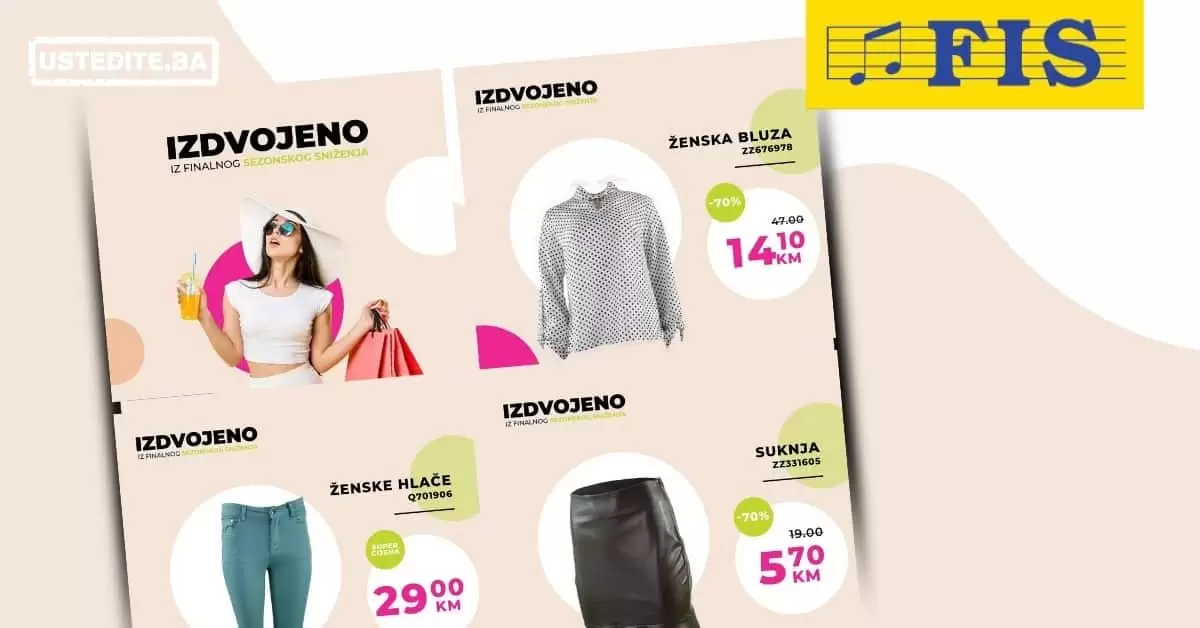 Idealno je vrijeme za shopping! Ljetno sniženje u Fis-u! Požurite, ostalo je još malo vremena!