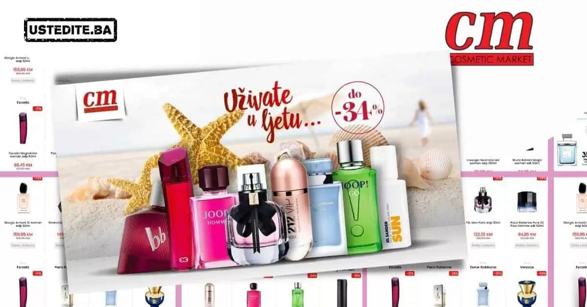 Sniženje parfema do 34%! Samo u cm cosmetic marketu!