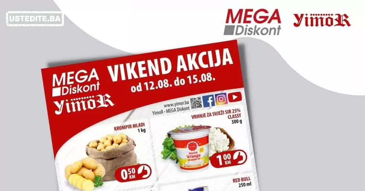 Mega Diskont vikend akcija 12-15.08.2021. godine