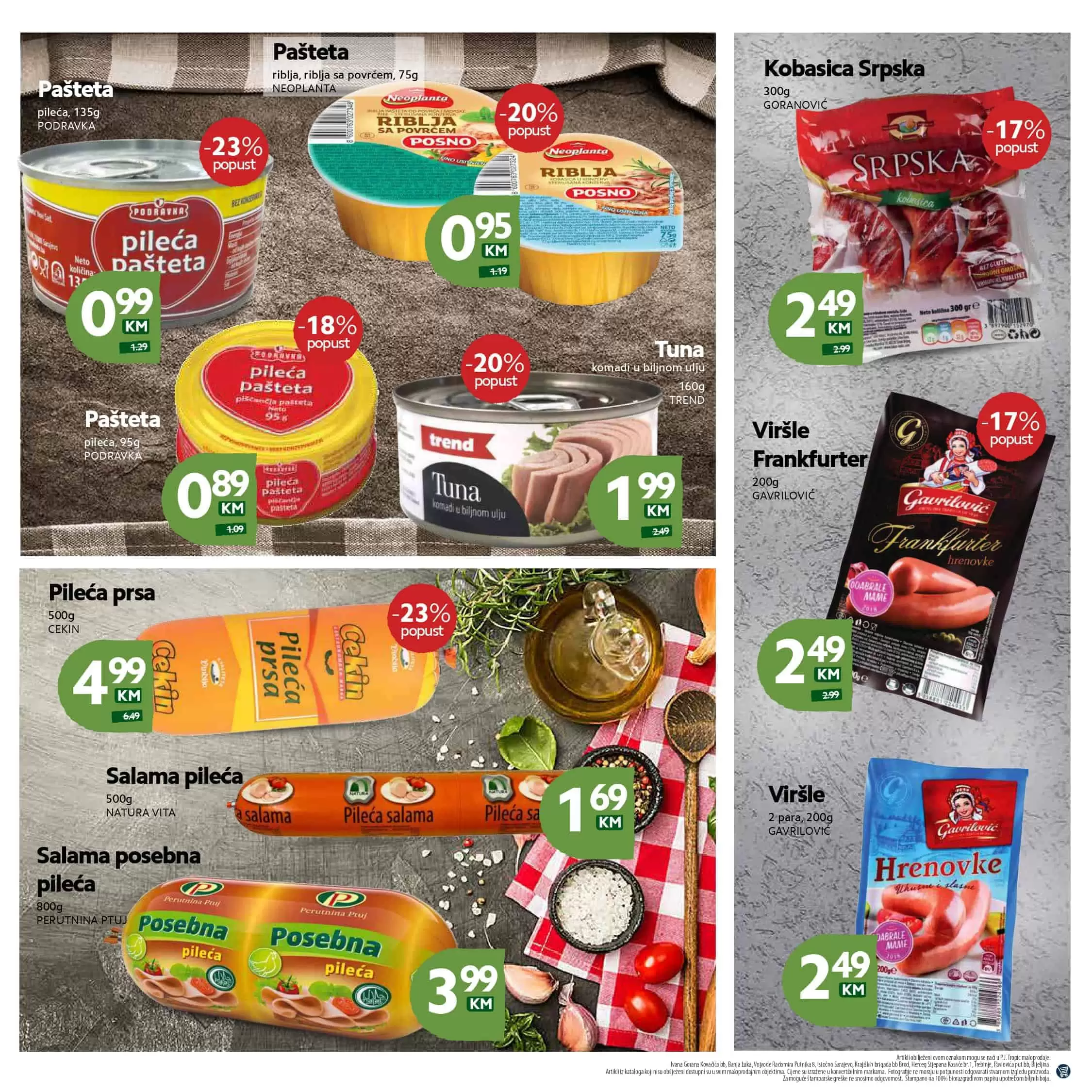 tropic akcijski katalog. snizenje. akcija. popust. katalog. snizeno.