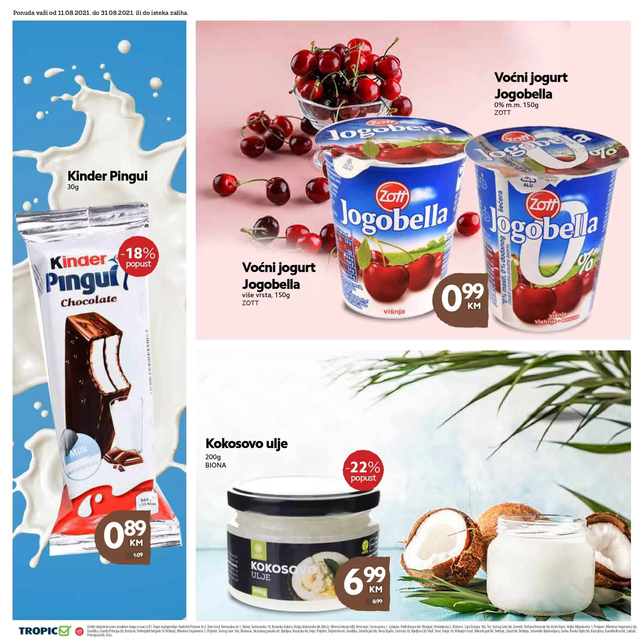 tropic akcijski katalog. snizenje. akcija. popust. katalog. snizeno.