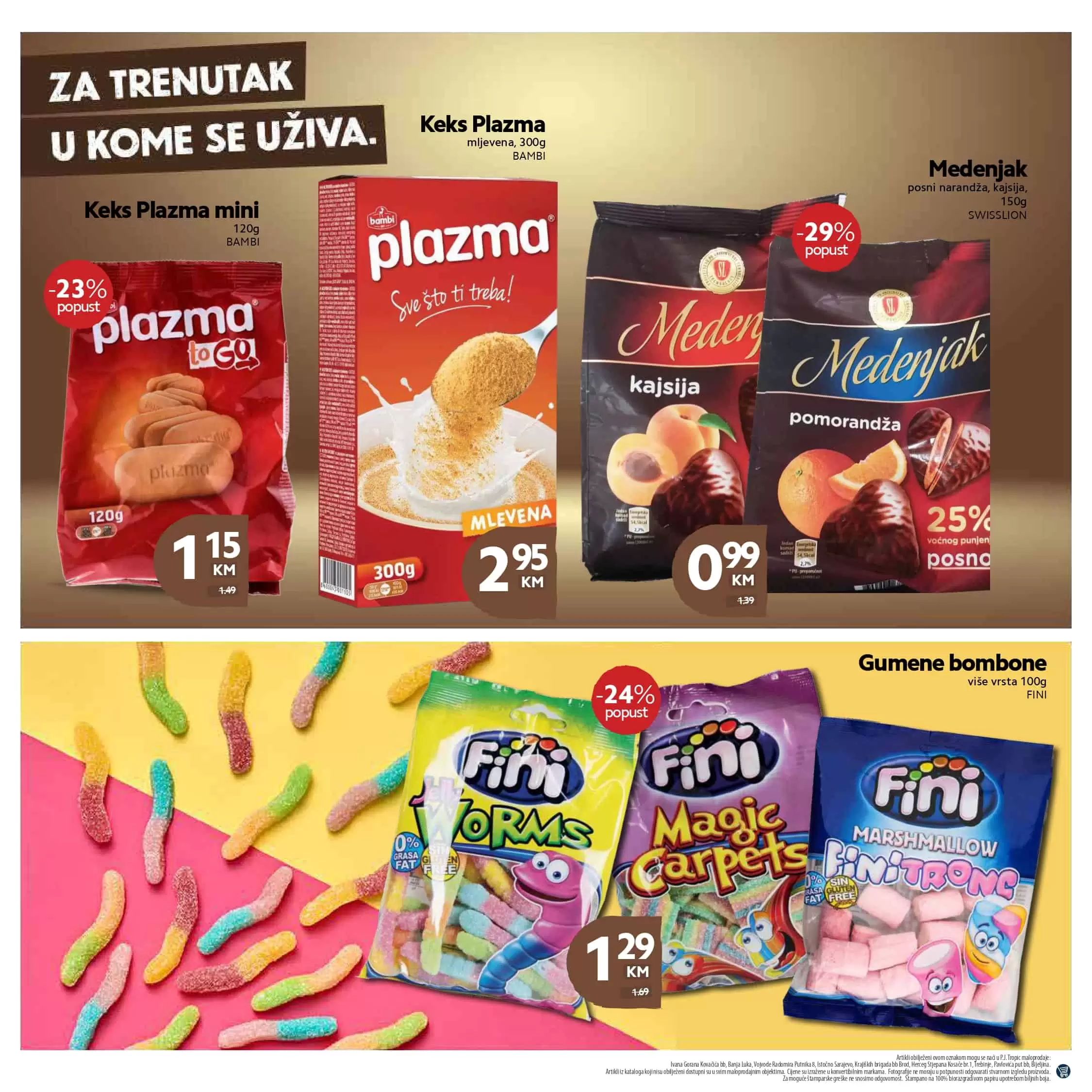 tropic, akcijski katalog tekstila. snizenje. akcije. popusti.