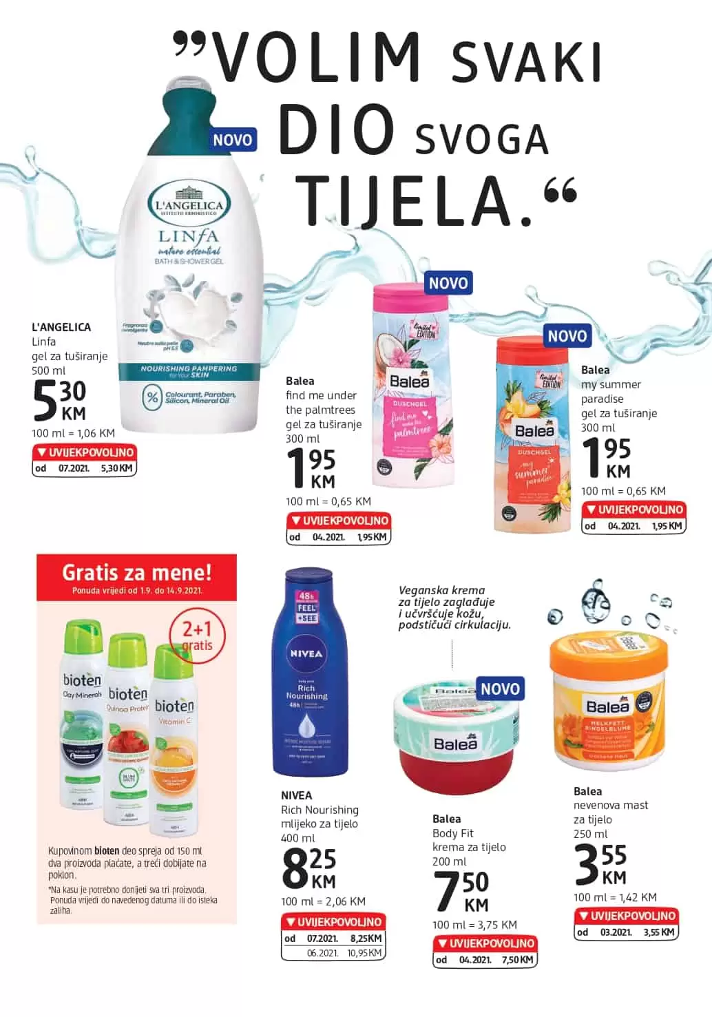 dm-akcijski-katalog cm cosmetic market. bingo. konzum. amko. 