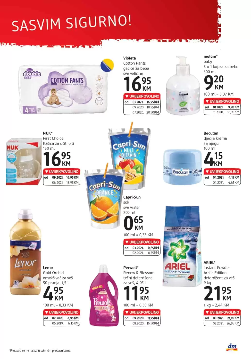 dm-akcijski-katalog cm cosmetic market. bingo. konzum. amko. 