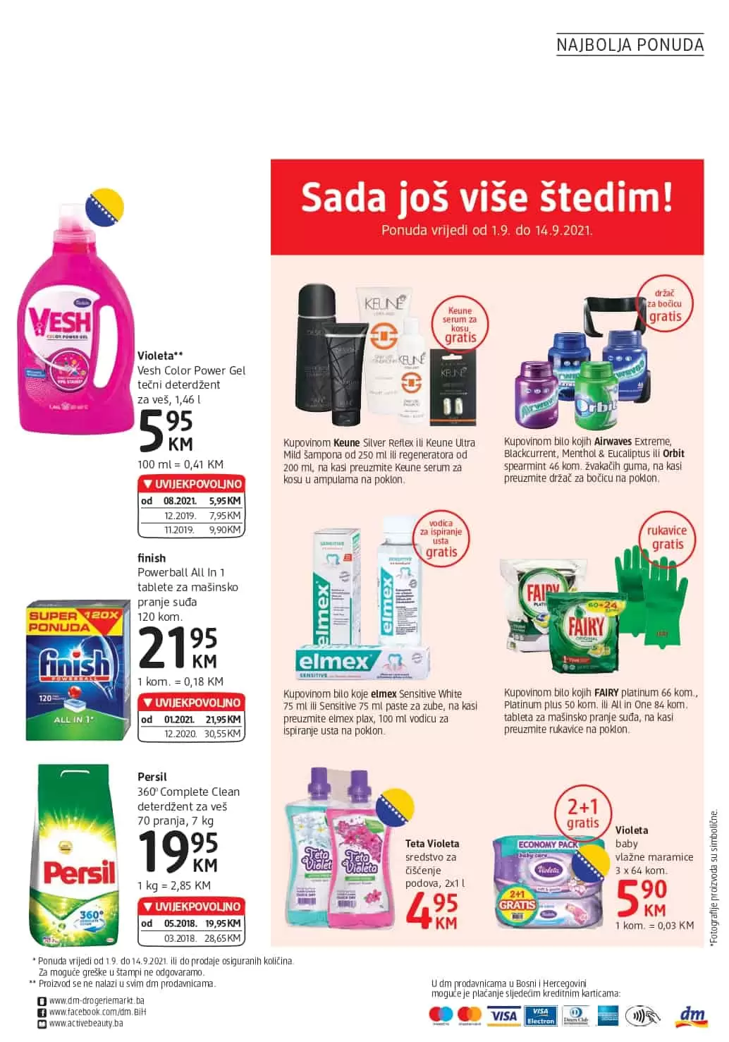 dm-akcijski-katalog cm cosmetic market. bingo. konzum. amko. 