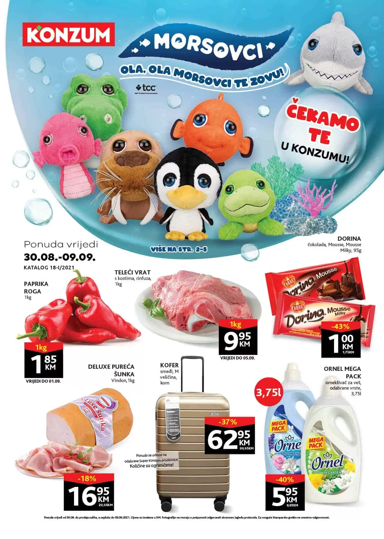 Konzum kataloška akcija 30.08-09.09.2021. godine 