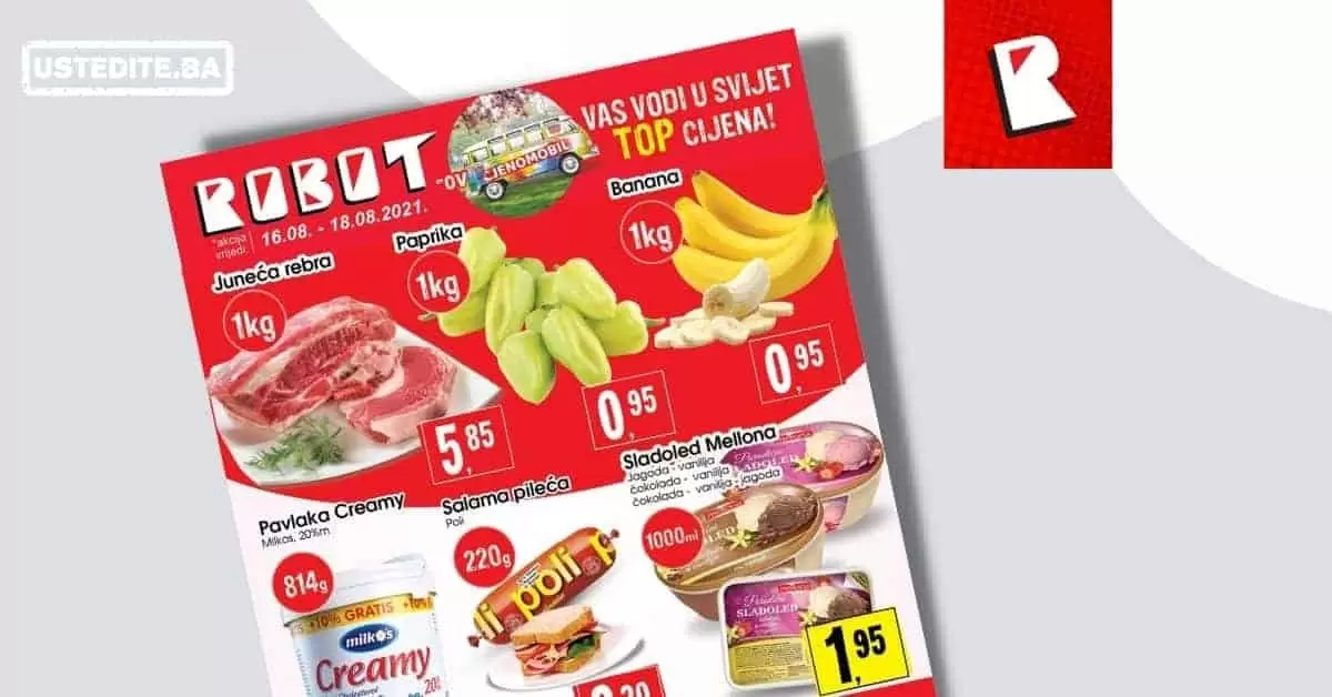 Robot super akcija za pocetak sedmice 16-18.08.2021. godine