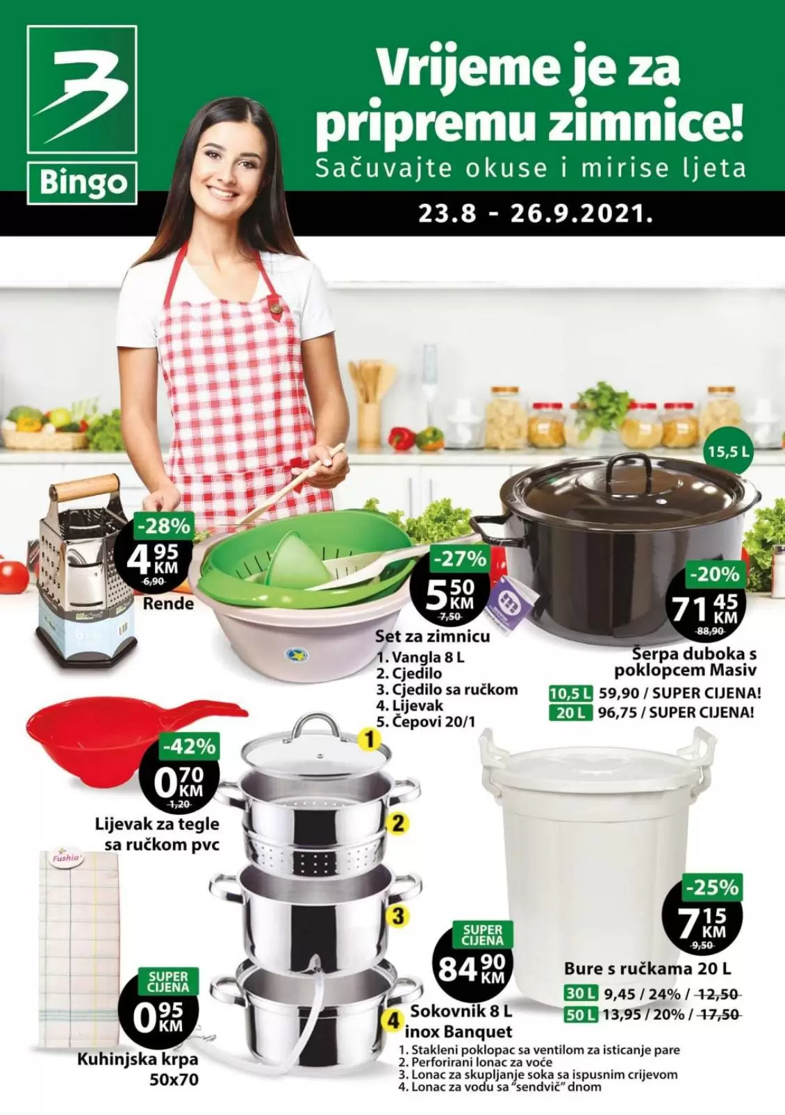 Bingo super akcija. bingo kljad dobrih cijena. snizeno. akcija. popust.