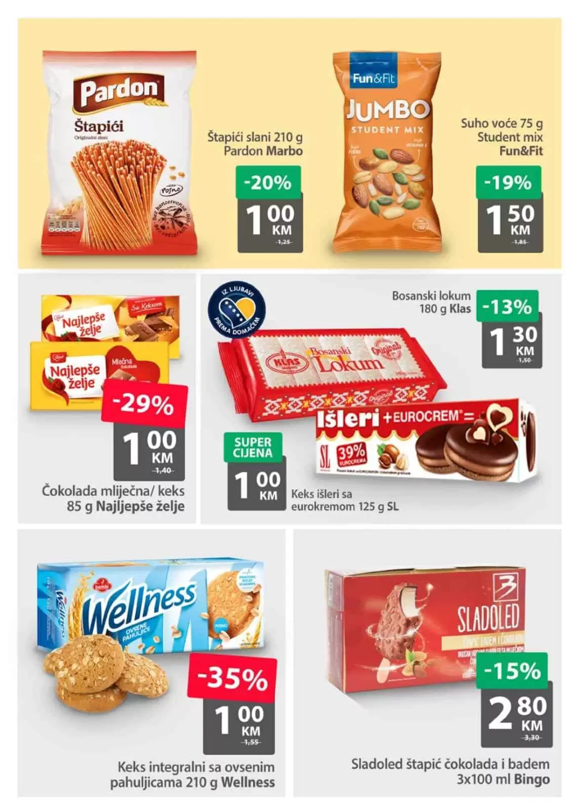 Bingo super akcija. bingo kljad dobrih cijena. snizeno. akcija. popust.