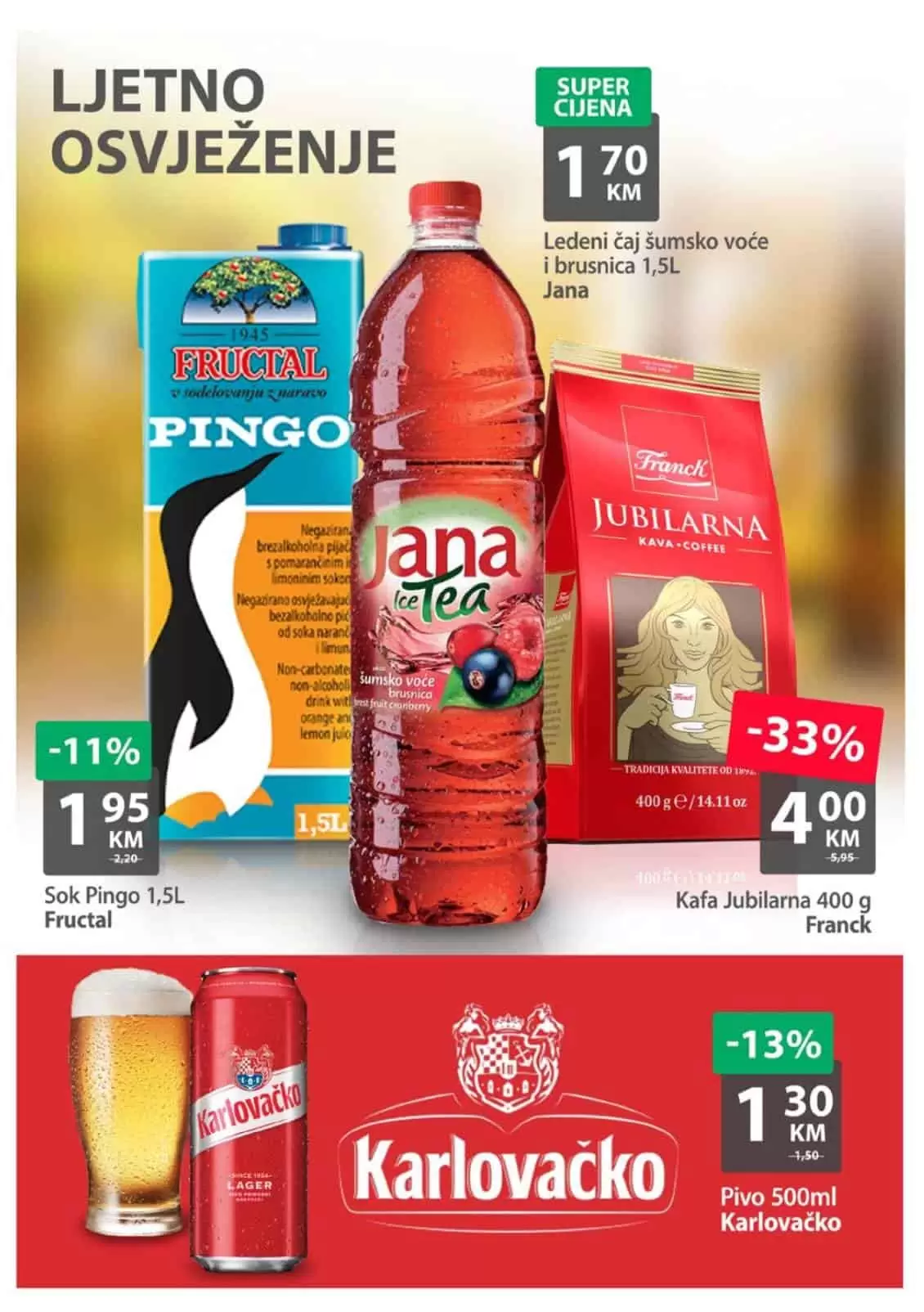 Bingo super akcija. bingo kljad dobrih cijena. snizeno. akcija. popust.