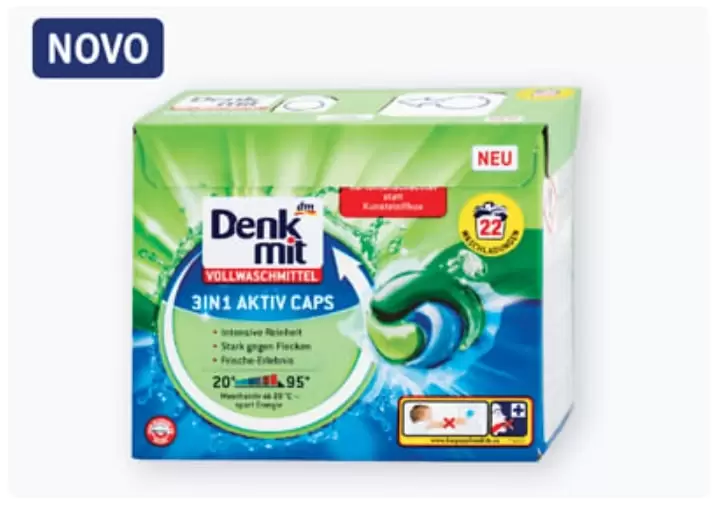 Denkmit 3u1 kapsule za pranje veša, 22 komada