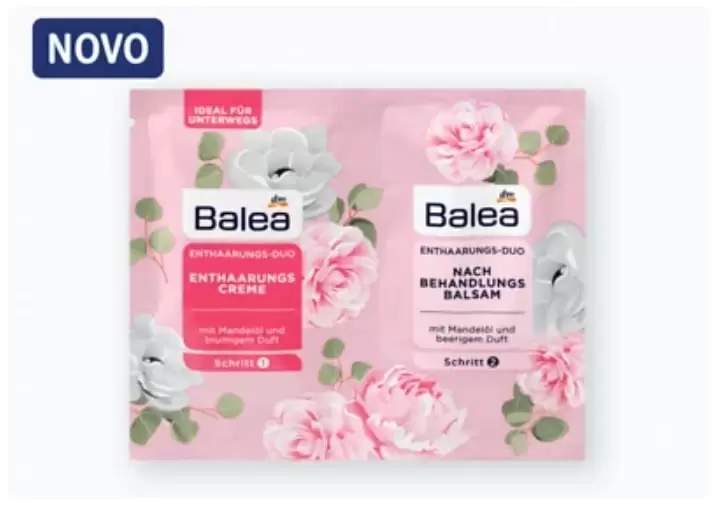 Krema za depilaciju to-go Balea, 2x20 ml