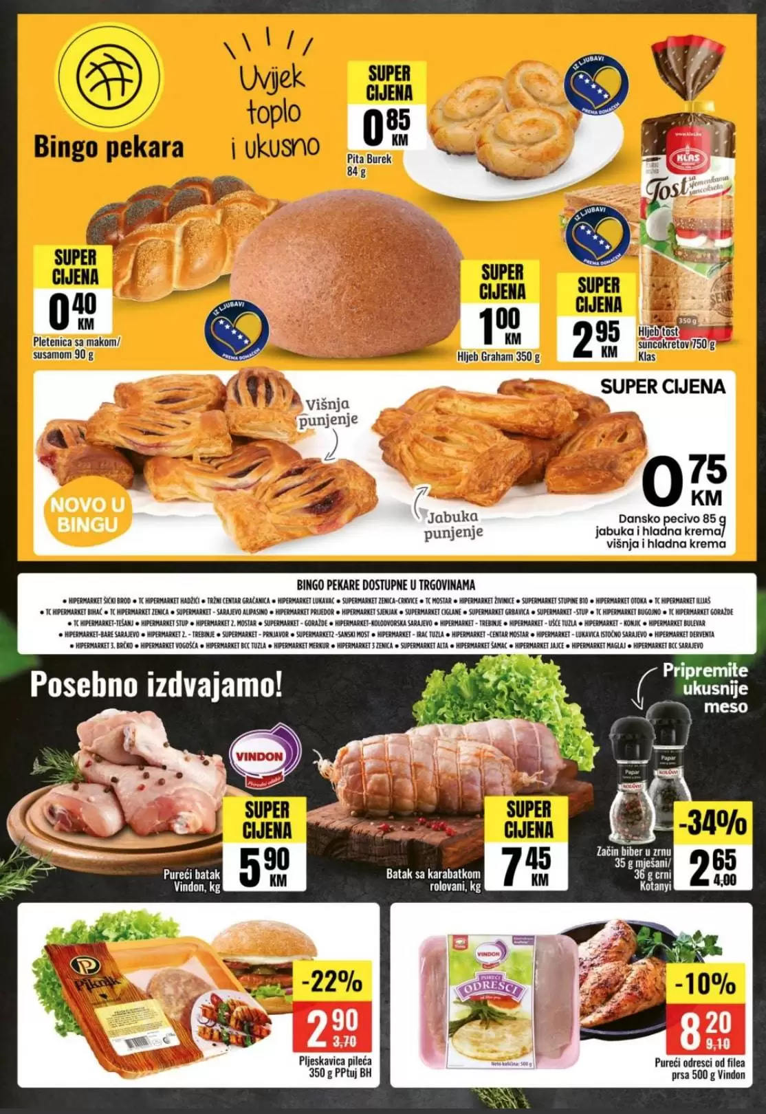 bingo akcijski katalog. bingo katalog. snizenje. akcija.