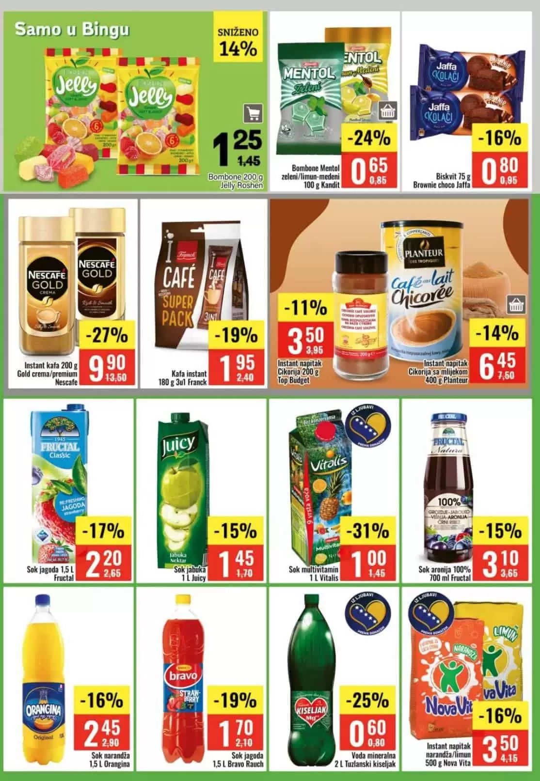 bingo katalog. bingo snizenje. bingo ljetna ponuda.