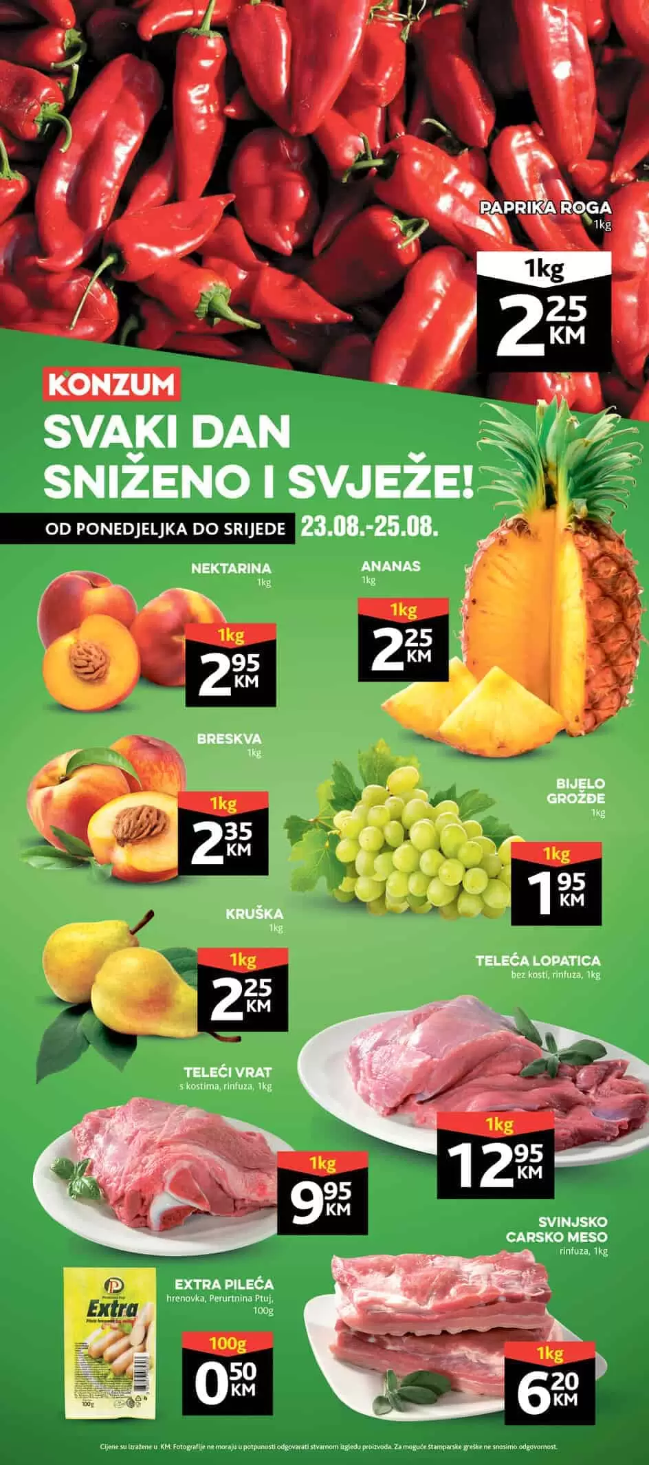 Konzum akcijski katalog. korona virus. snizenje. akcija. popusti. snizeno.