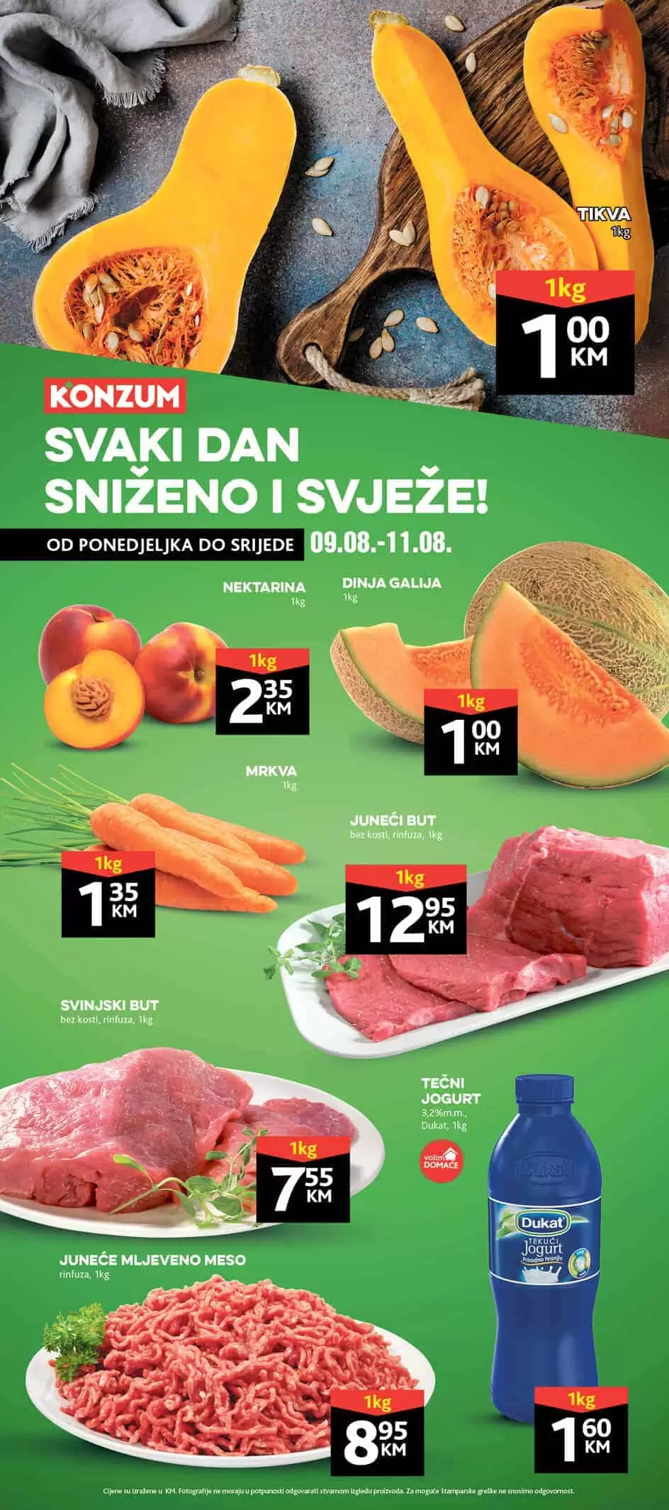 Konzum akcijski katalog. korona virus. snizenje. akcija. popusti. snizeno. 