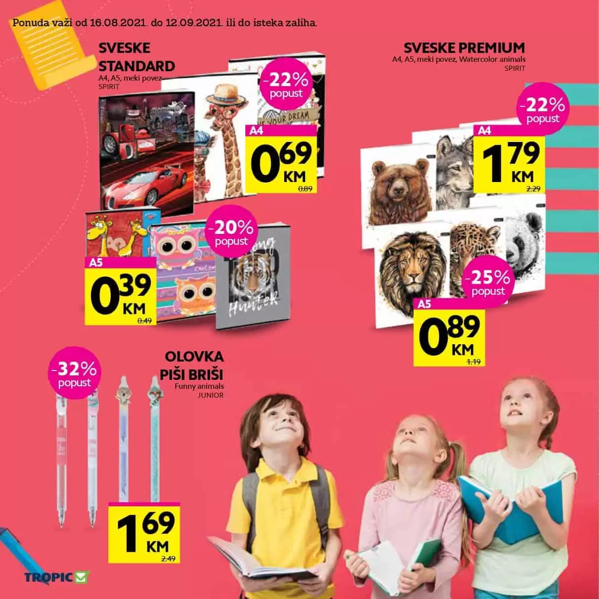 tropic akcijski katalog. snizenje. akcija. popust. katalog. snizeno.