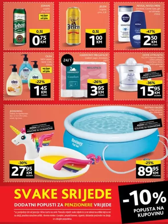 Konzum akcijski katalog. korona virus. snizenje. akcija. popusti. snizeno.