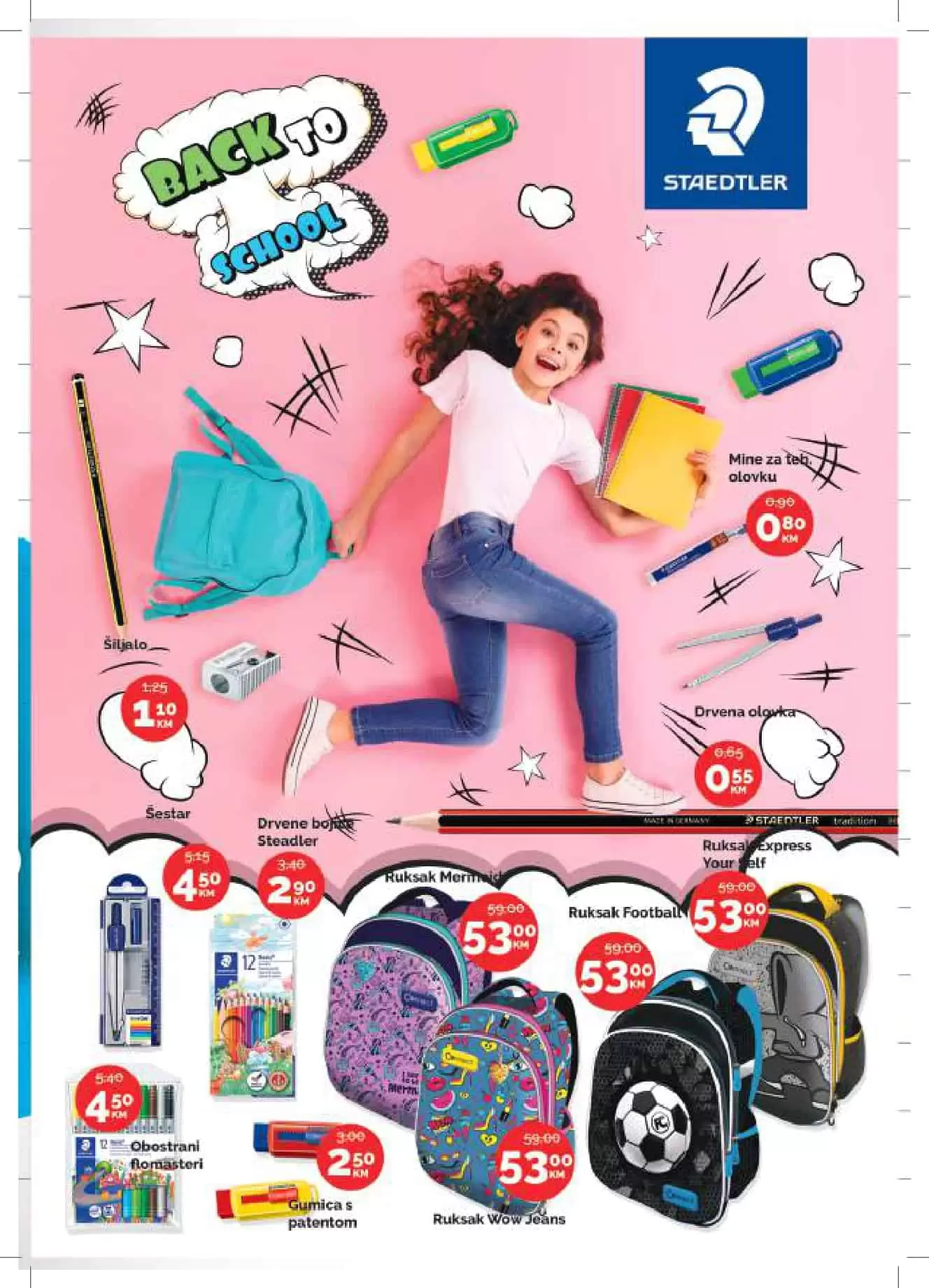 svekse, olovke, gumice, skolski pribor, ruksak