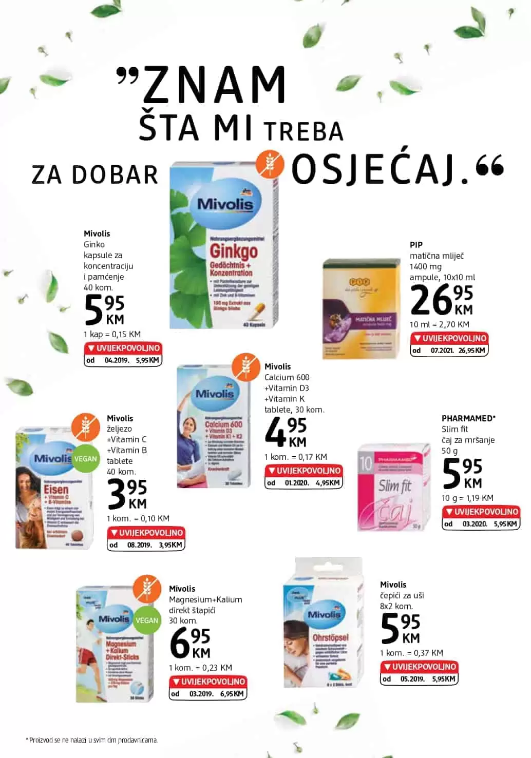 dm-akcijski-katalog cm cosmetic market. bingo. konzum. amko.