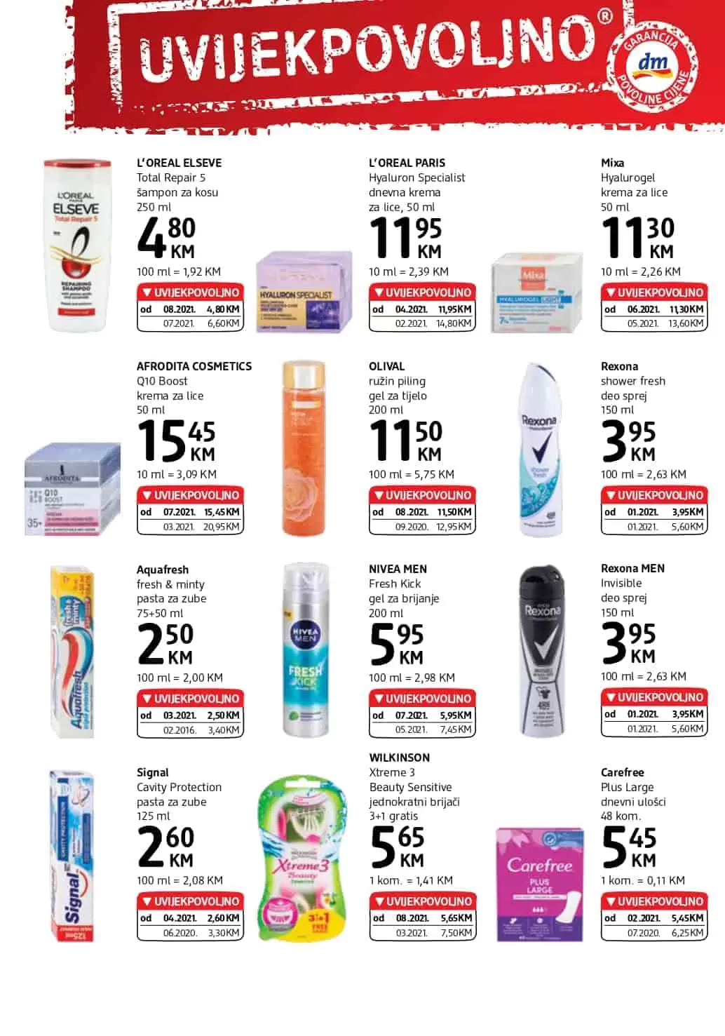 dm-akcijski-katalog cm cosmetic market. bingo. konzum. amko.