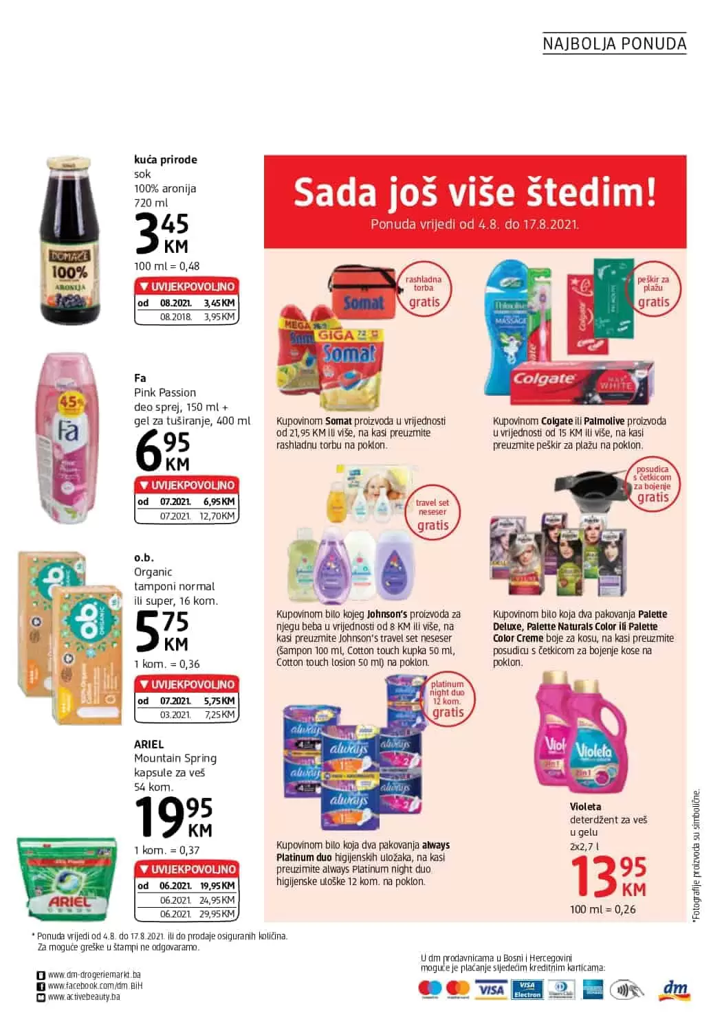 dm-akcijski-katalog cm cosmetic market. bingo. konzum. amko.
