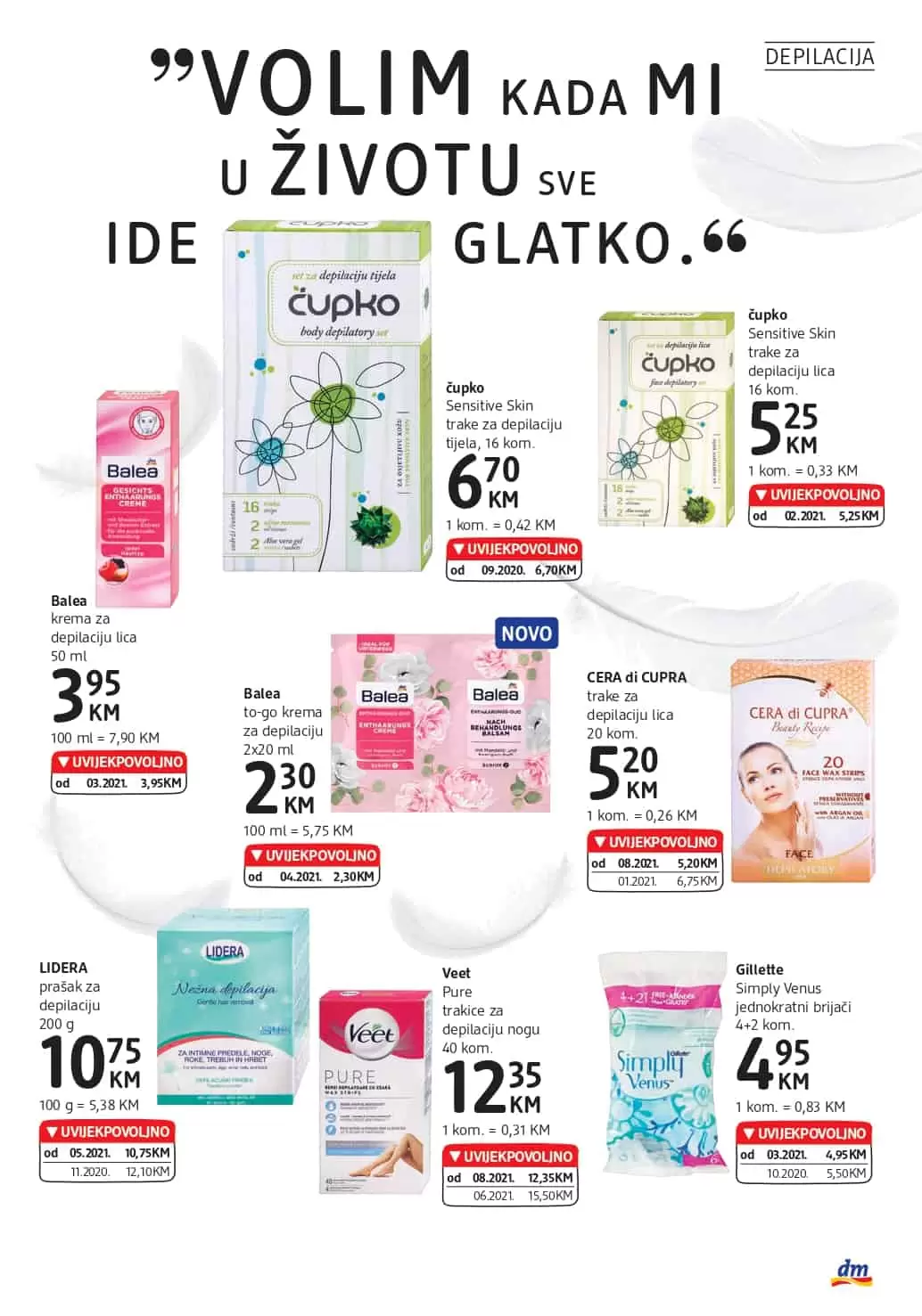 dm-akcijski-katalog cm cosmetic market. bingo. konzum. amko. 