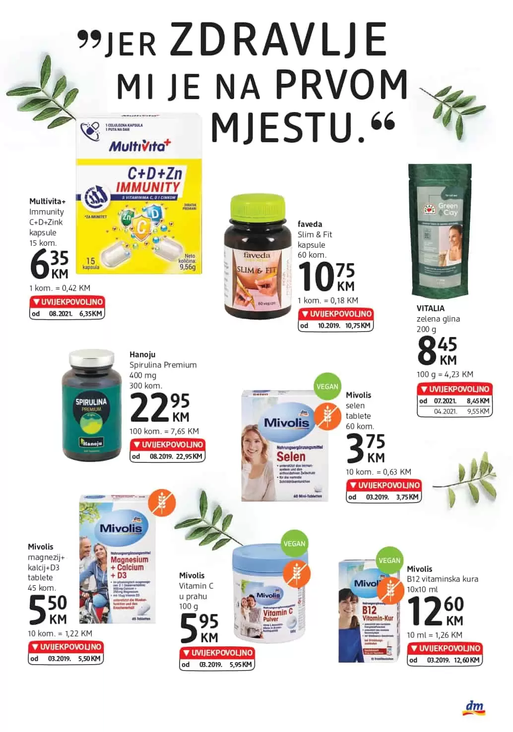 dm-akcijski-katalog cm cosmetic market. bingo. konzum. amko. 