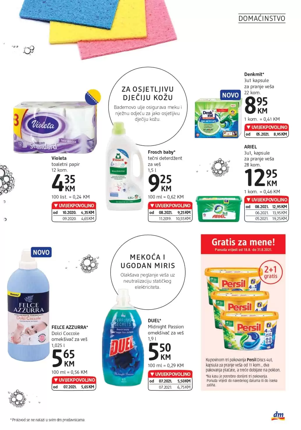 dm-akcijski-katalog cm cosmetic market. bingo. konzum. amko. 