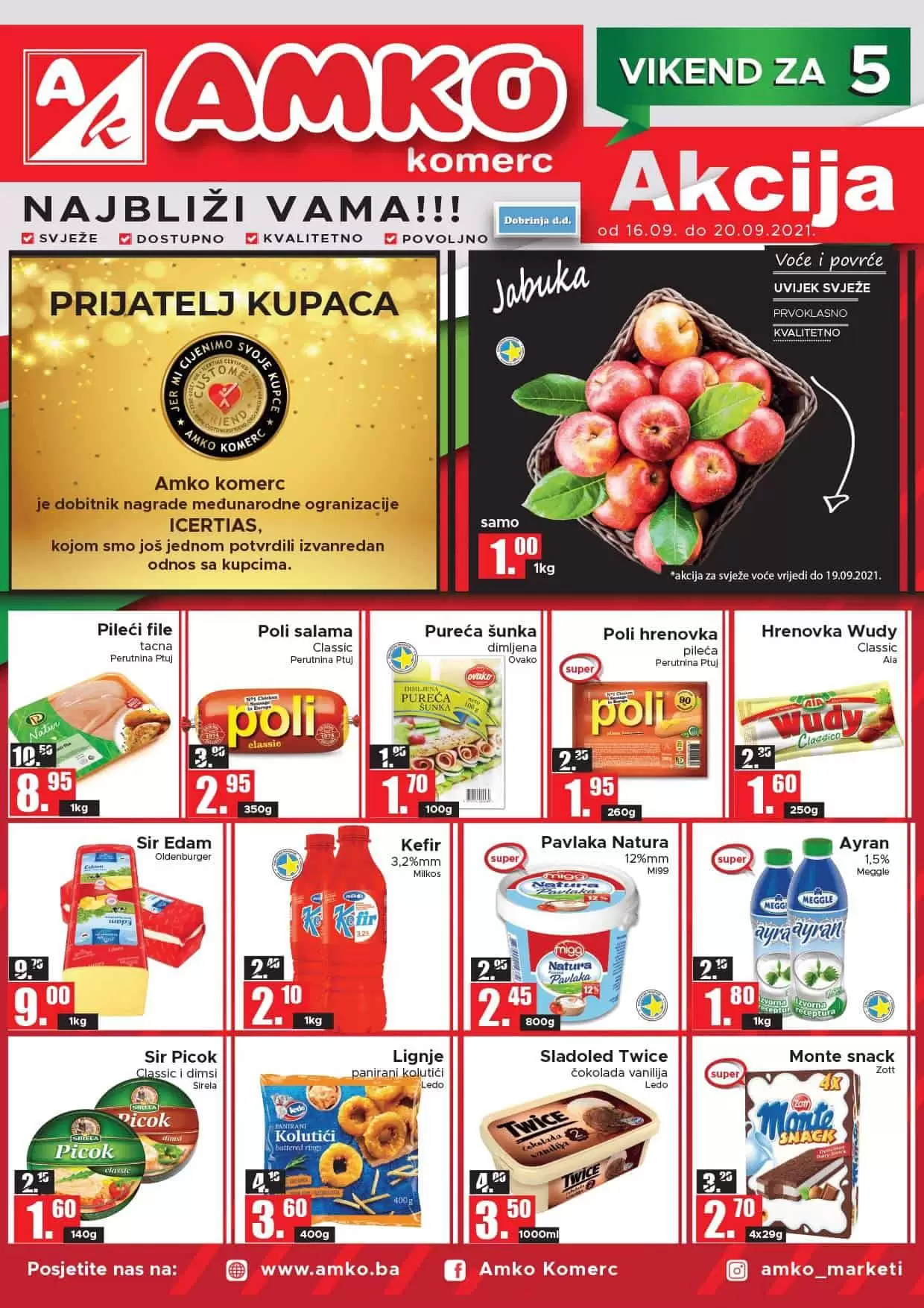 Amko vikend akcija 16-20.09.2021. godine 