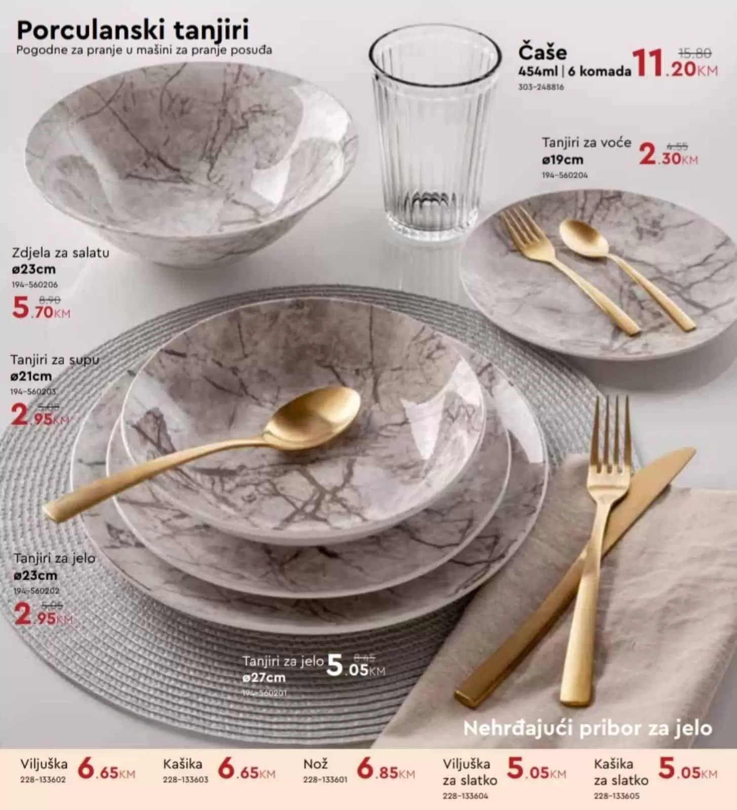 pribor za rucanje, servis za ruvacanje