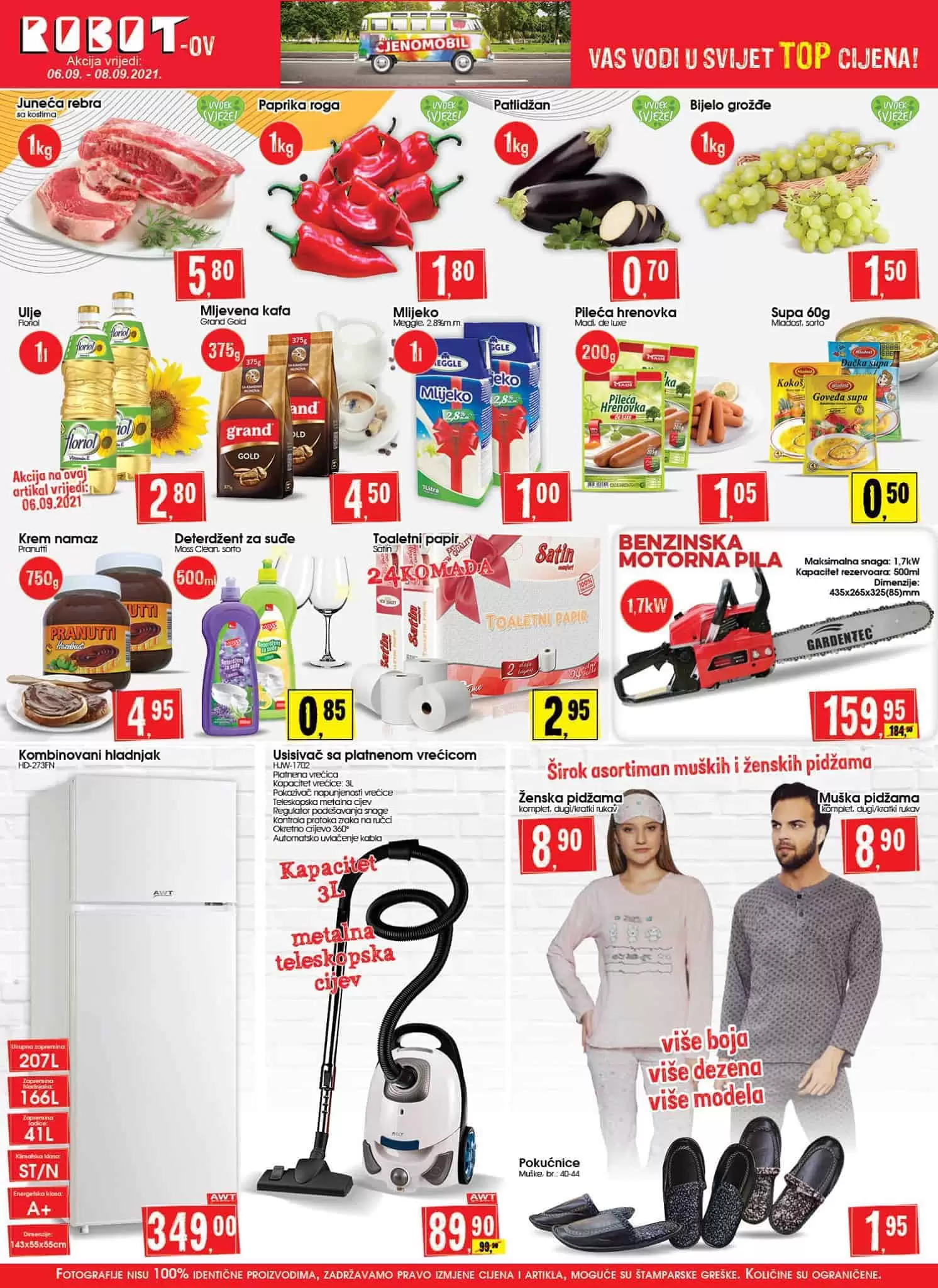 robot akcijski katalog. snizenje. akcija. popust. bingo. konzum. fis. popusti. snizeno. 