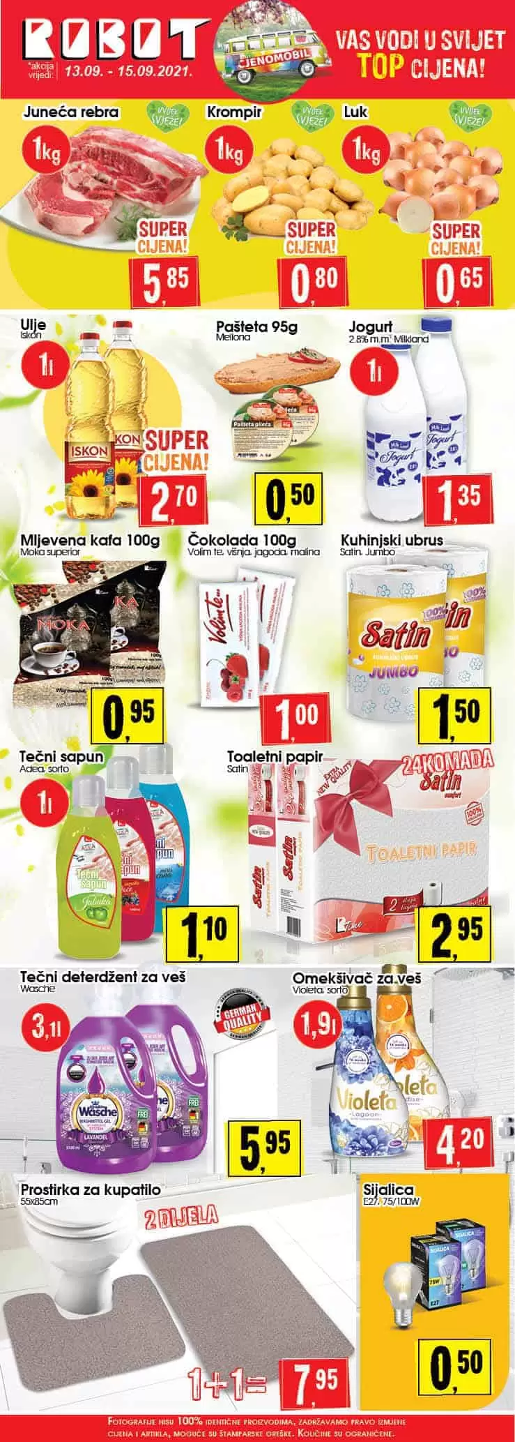 Robot super akcija za početak sedmice 13-15.09.2021. godine