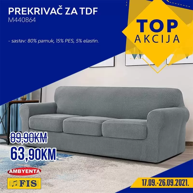 prekrivac za TDF, prekrovac za trosjed
