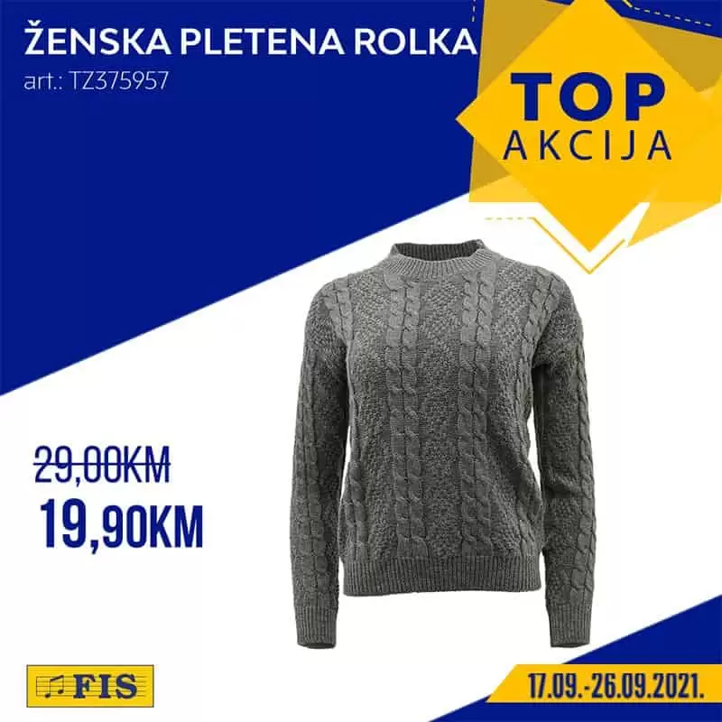 zenska pletena rolka
