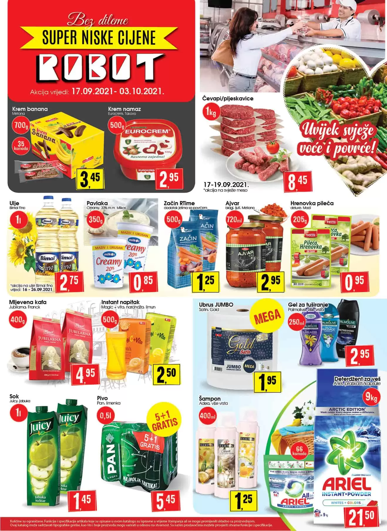Robot akcijski katalog. robot katalog. kataloska akcija. snizenje. popust.
