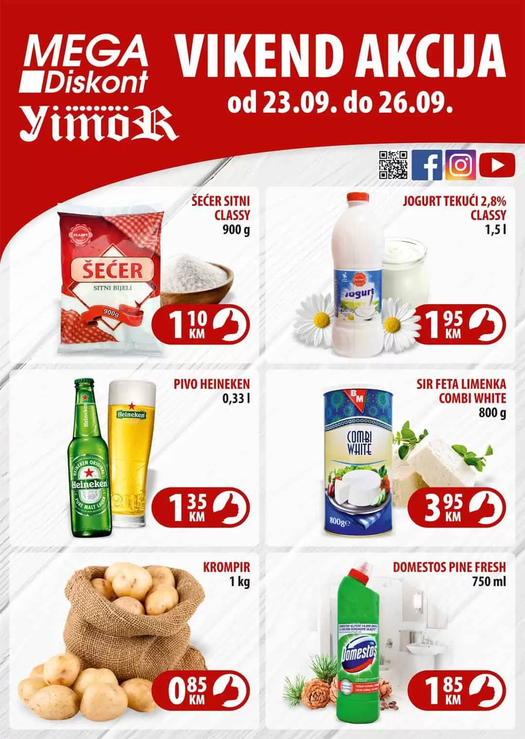 kiselo mlijeko cijena, heineken pivo, krompir, domestos
