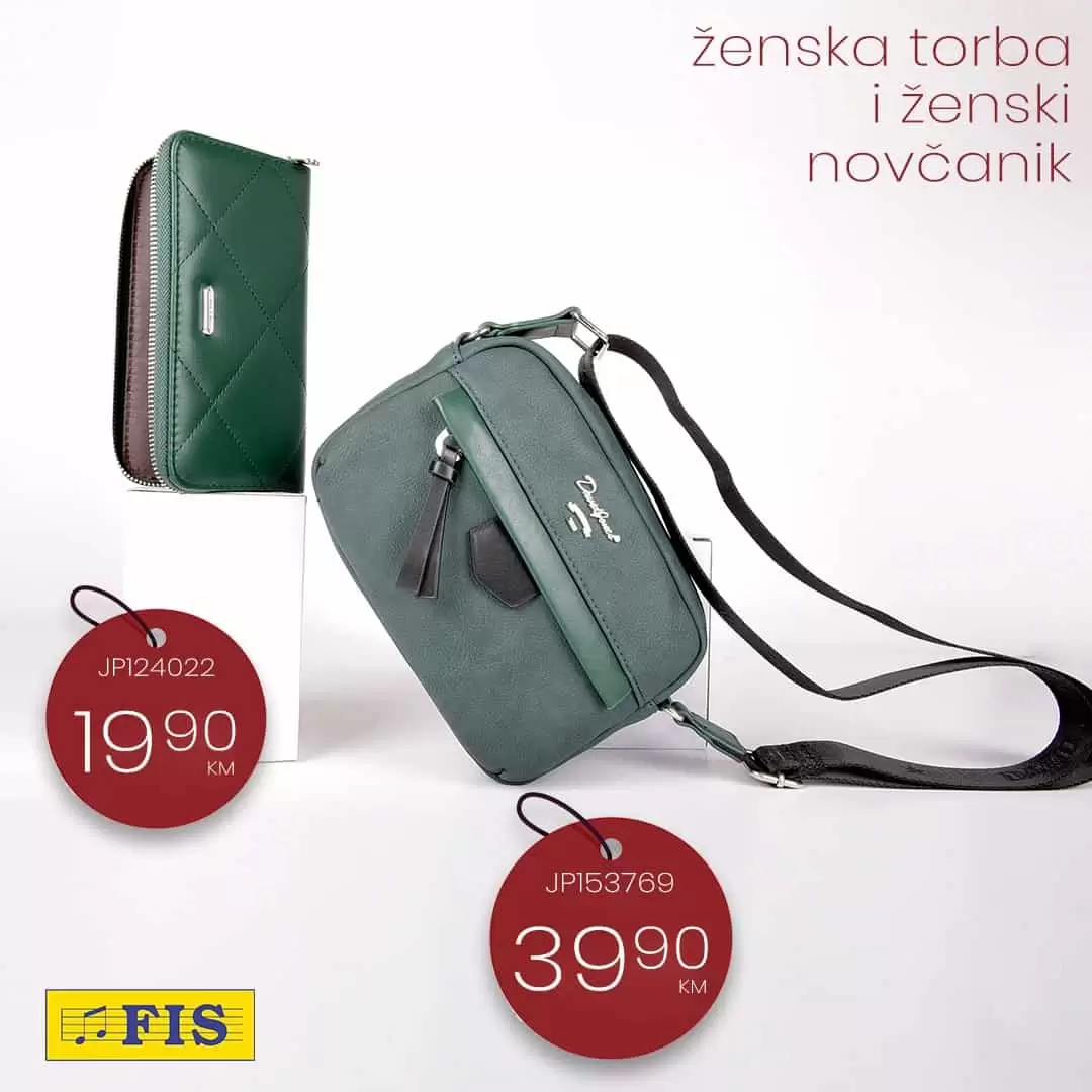 zelena torba, zeleni novcanik