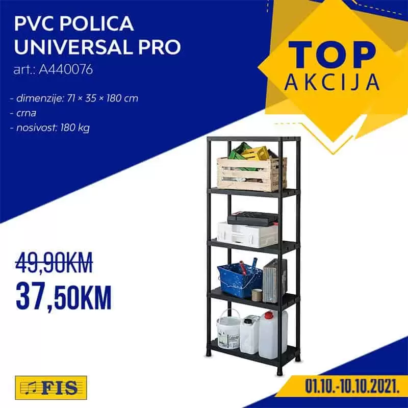 PVC polica univerzalna, plasticne police za obucu, police od plastike