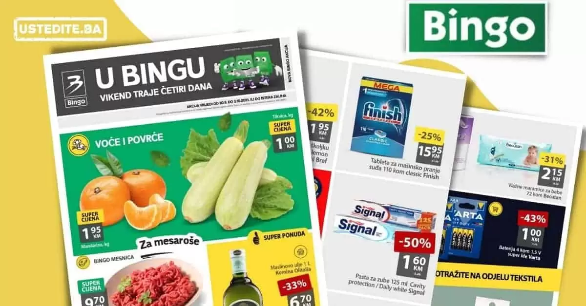 Bingo vikend akcija 30.09-03.10.2021. godine