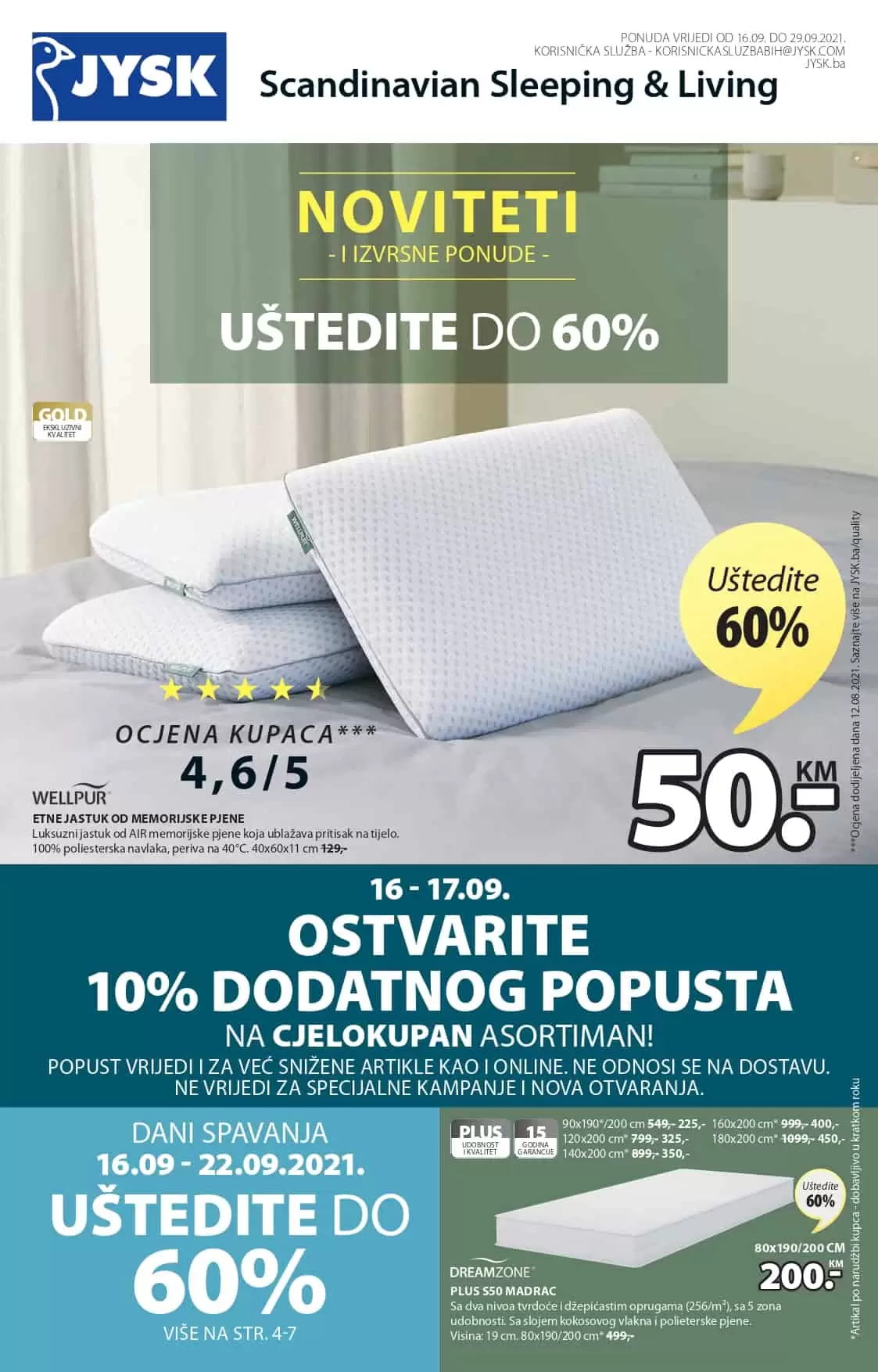 Jysk akcijski katalog. snizenje. akcija. popust. katalog.