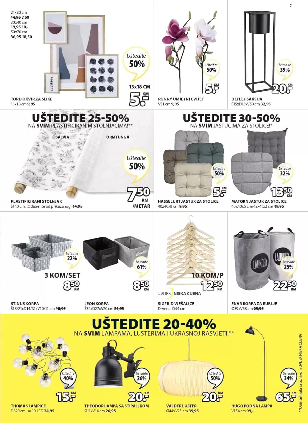 korpa, jastucnica, vjesalica, jastuk za stolice, okvir za slike